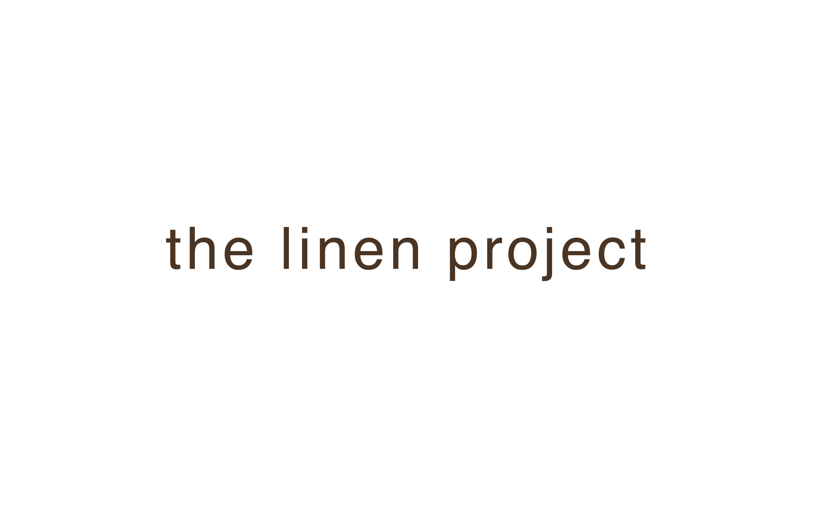 The Linen Project · grafisch vormgegeven door Sanne Beeren