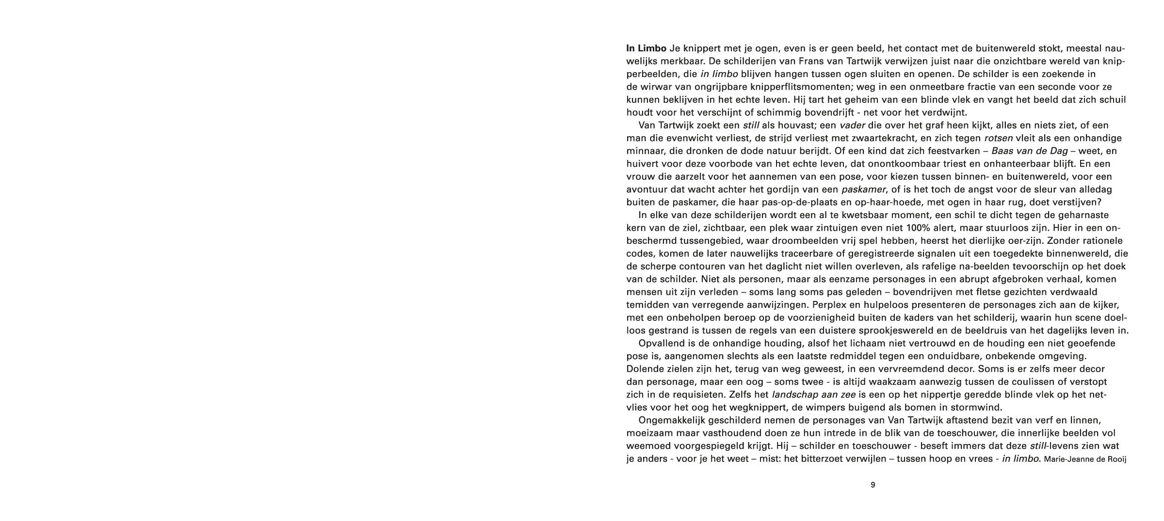Frans van Tartwijk (catalogus) · grafisch vormgegeven door Sanne Beeren